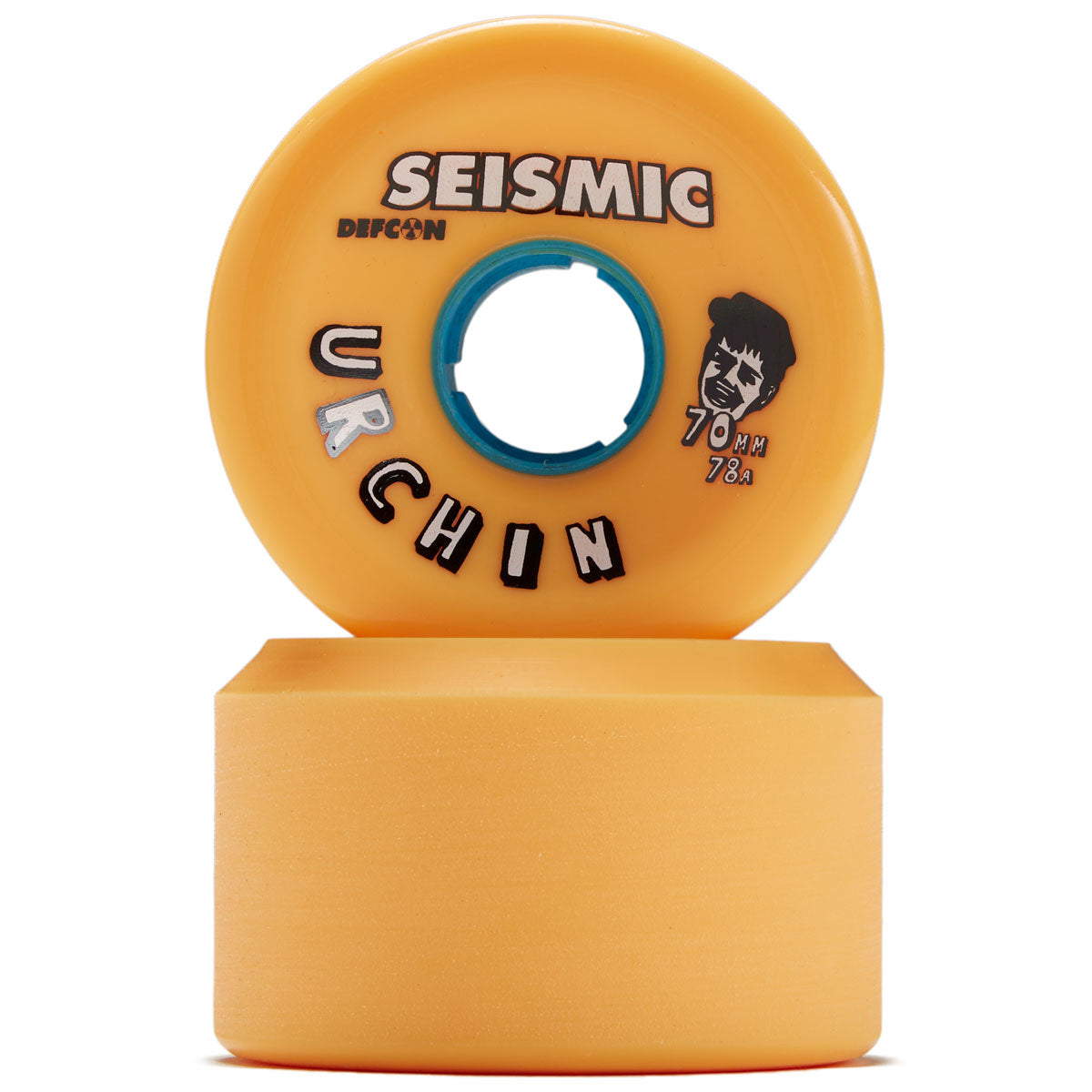 Seismic Urchin 78.5a Longboard Wheels - Mango - 70mm image 2