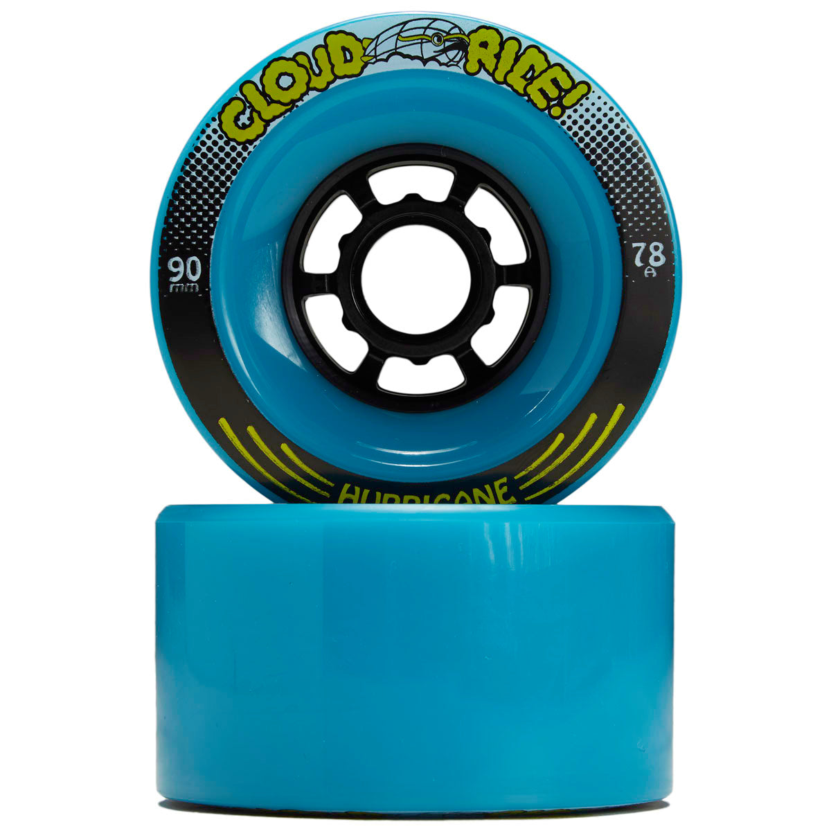 Cloud Ride Hurricanes 78a Longboard Wheels - Blue - 90mm – CCS