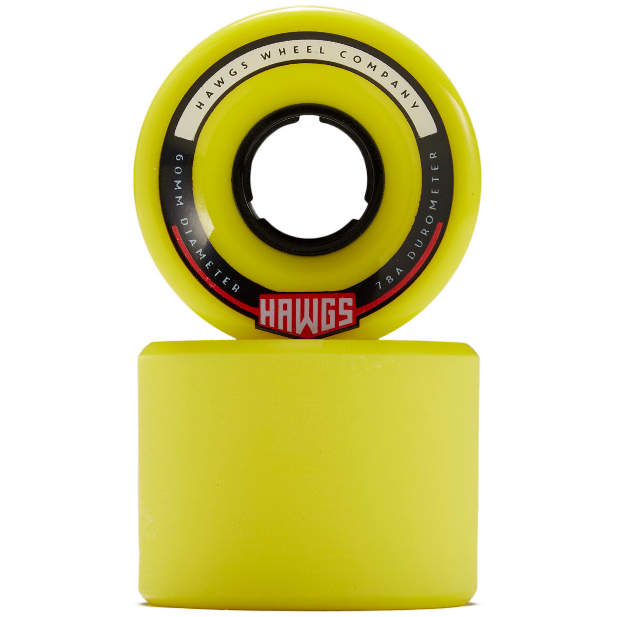 Hawgs Chubby 78a Stone Ground Longboard Wheels - Flat Banana - 60mm image 2