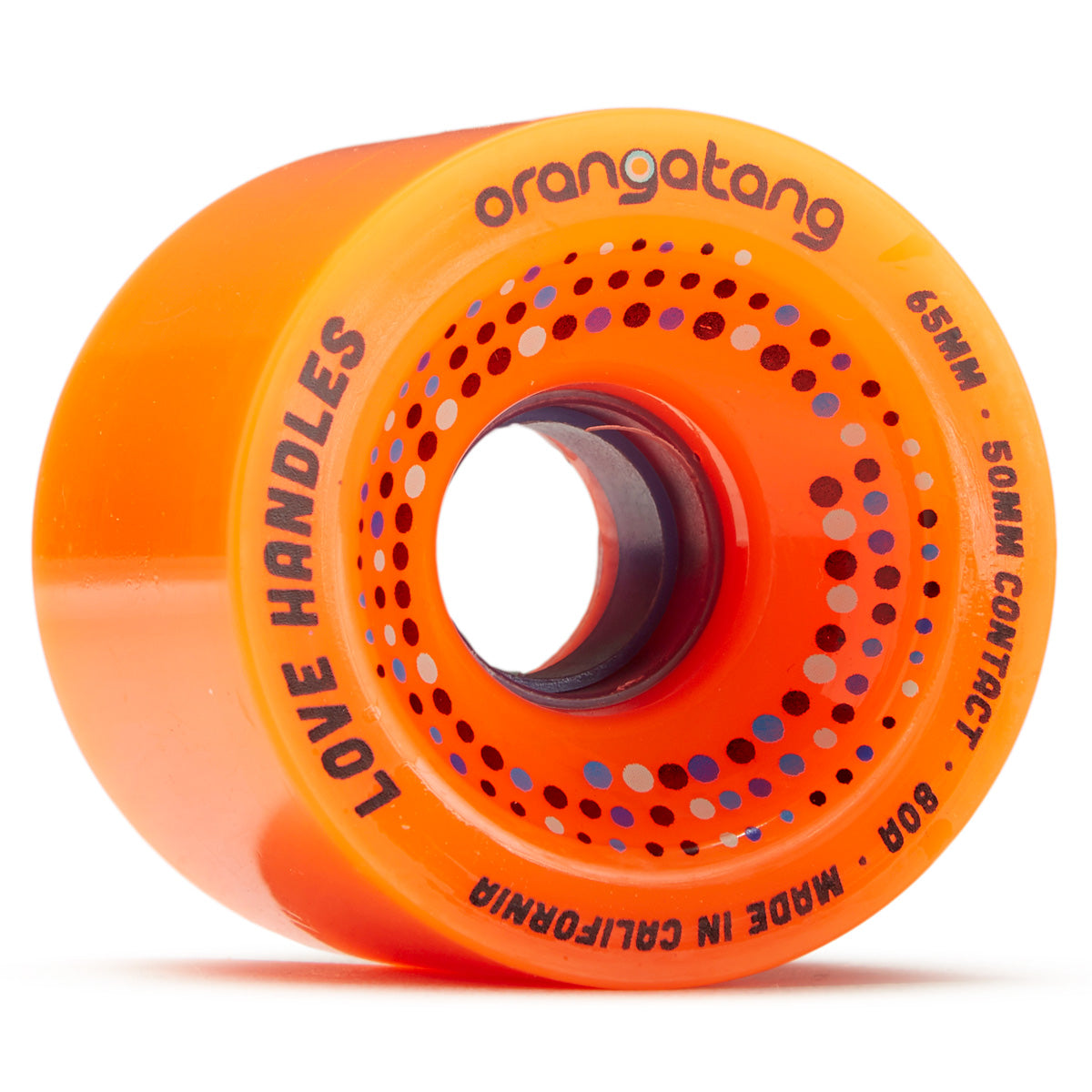 Orangatang Love Handles Offset Freeride 80a Longboard Wheels - Orange - 65mm image 1