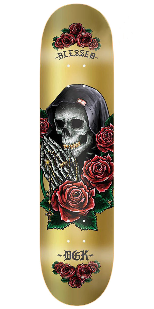 DGK Pray Skateboard Deck - Gold Foil - 8.06