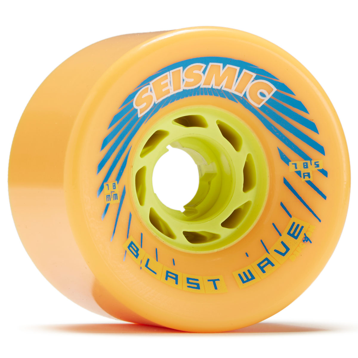 Seismic Blast Wave 78.5a Longboard Wheels - Mango - 78mm image 1