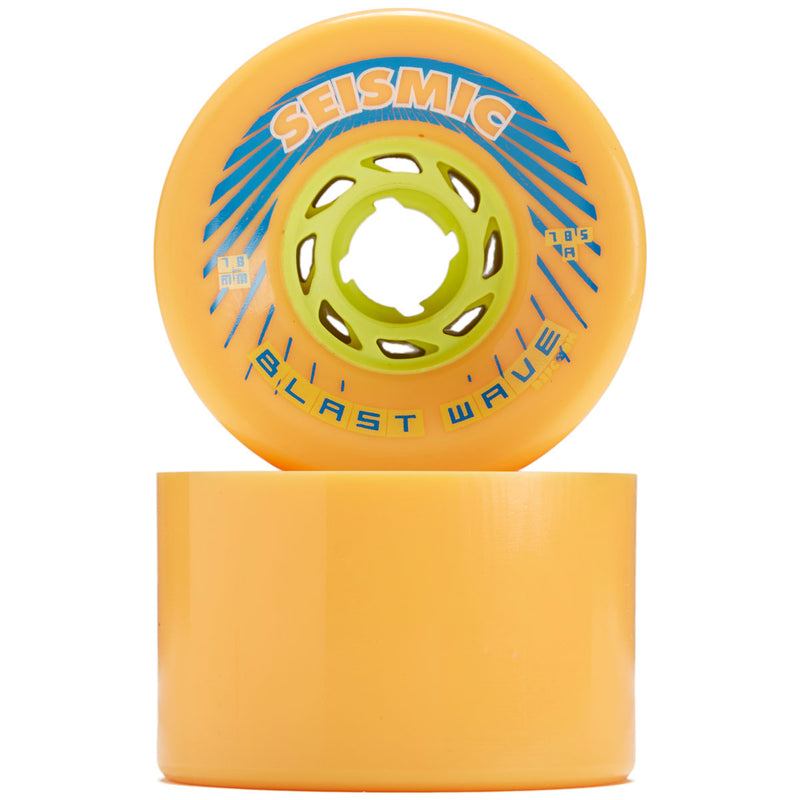 Seismic Blast Wave 78.5a Longboard Wheels - Mango - 78mm