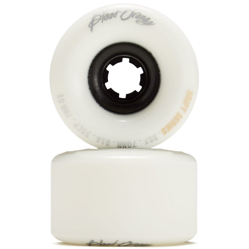 Blood Orange Drift 81a Longboard Wheels - White - 70mm
