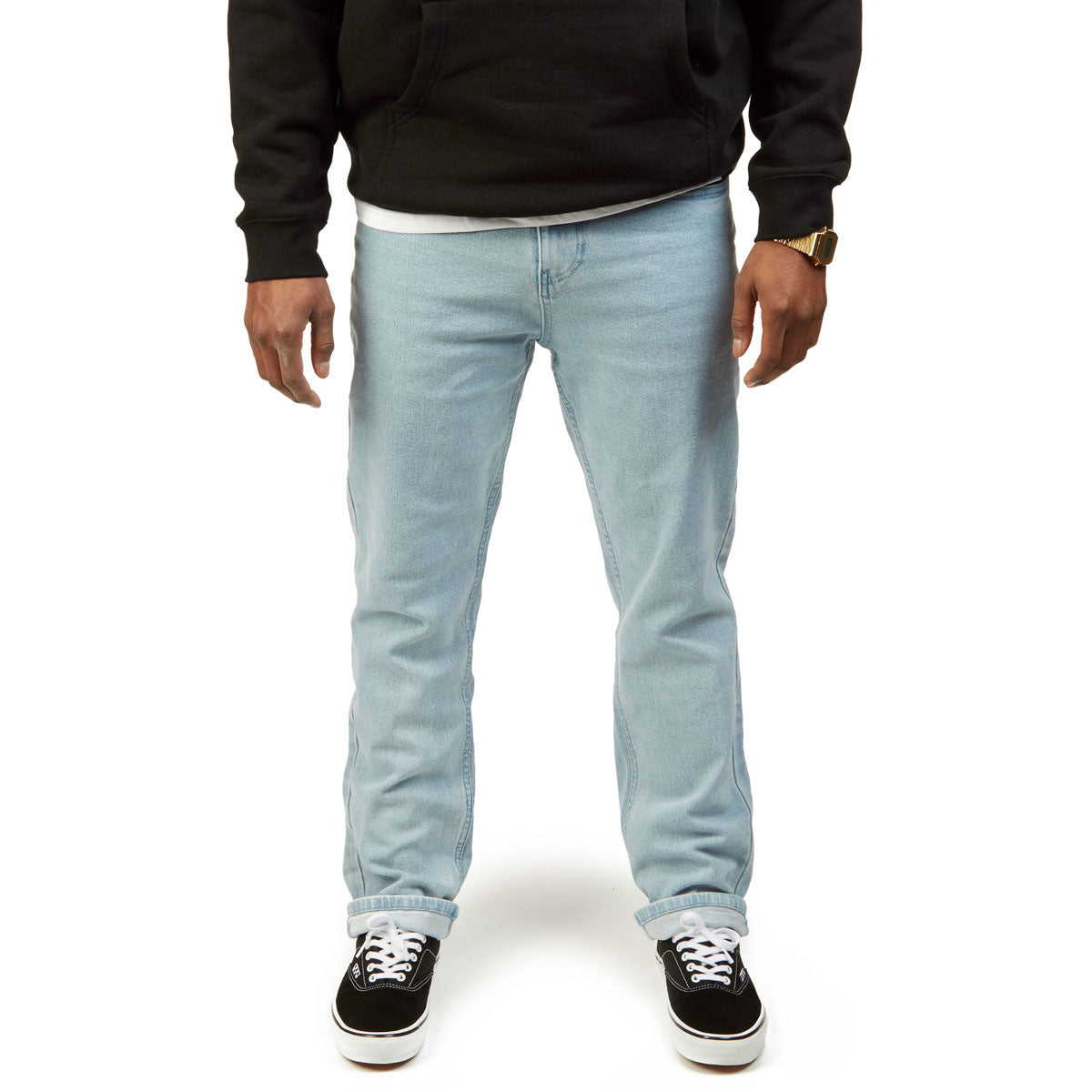 CCS Straight Stretch Denim Jeans - 12oz Bleach Wash image 1