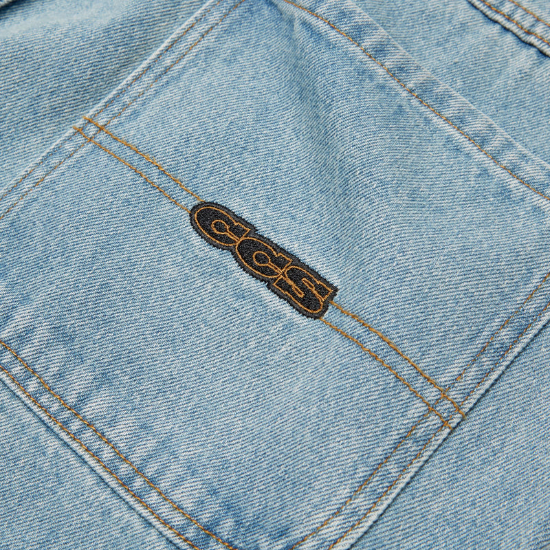 CCS Baggy Taper Denim Jeans - Light Wash