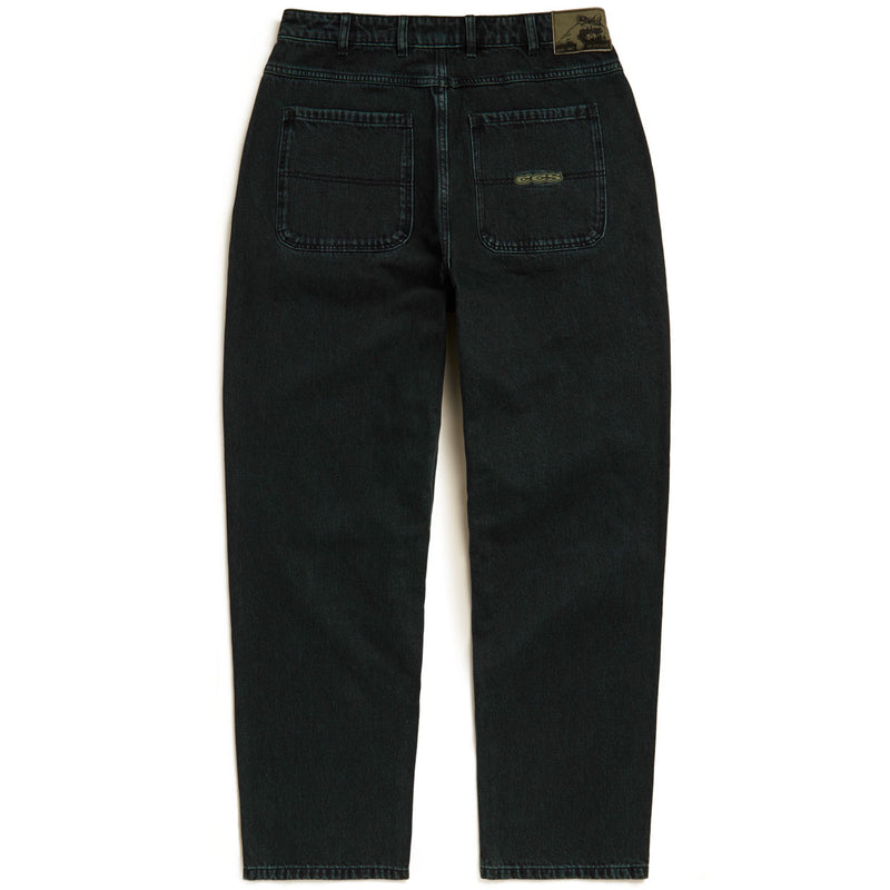 CCS Baggy Taper Denim Jeans - RL Acid Green