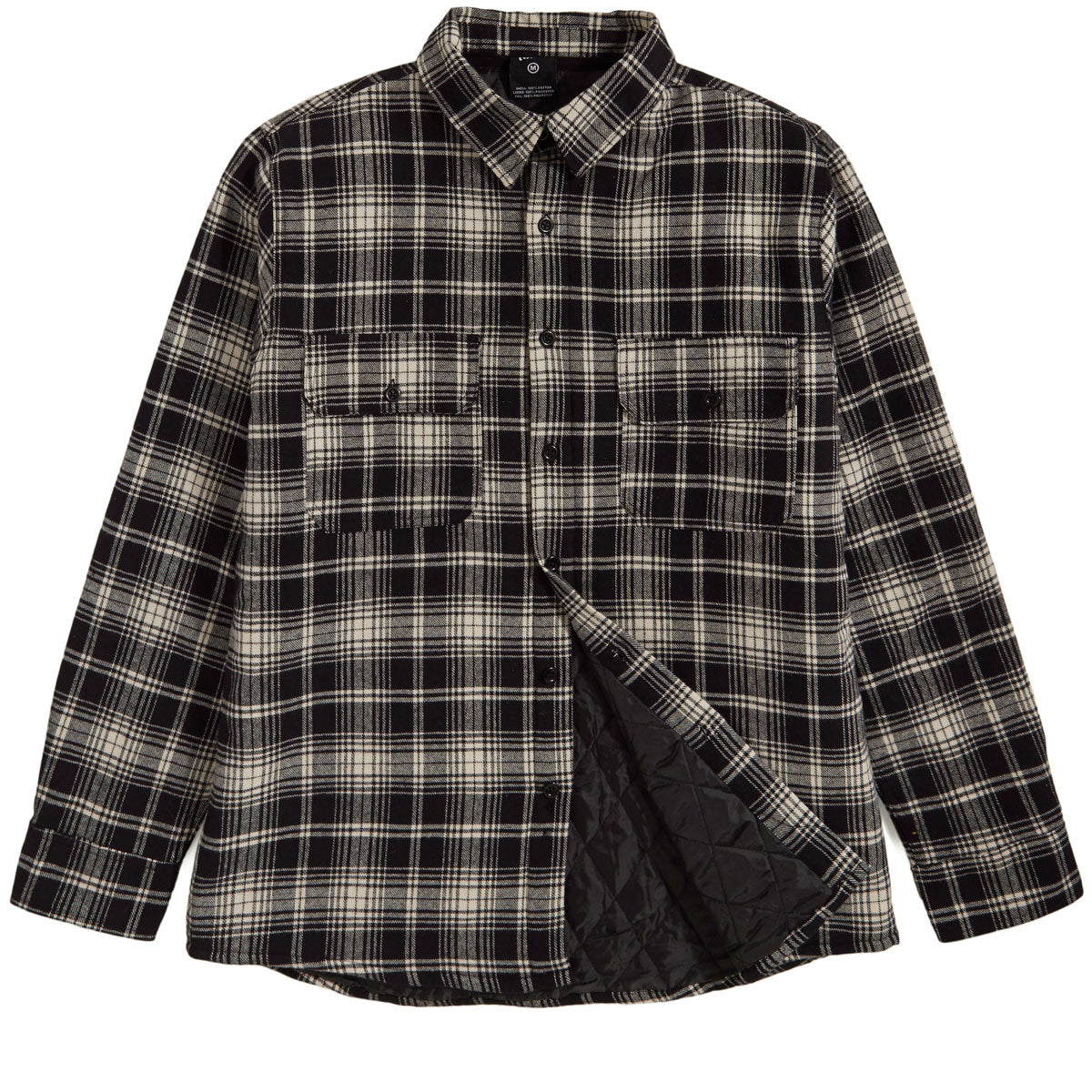 CCS Cheap Skates Quilted Flannel Jacket - Black