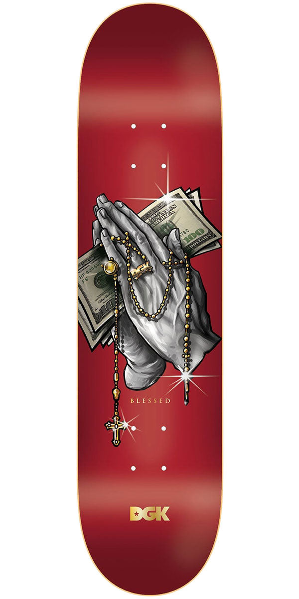 DGK Blessed Lenticular Skateboard Complete - Red - 8.00