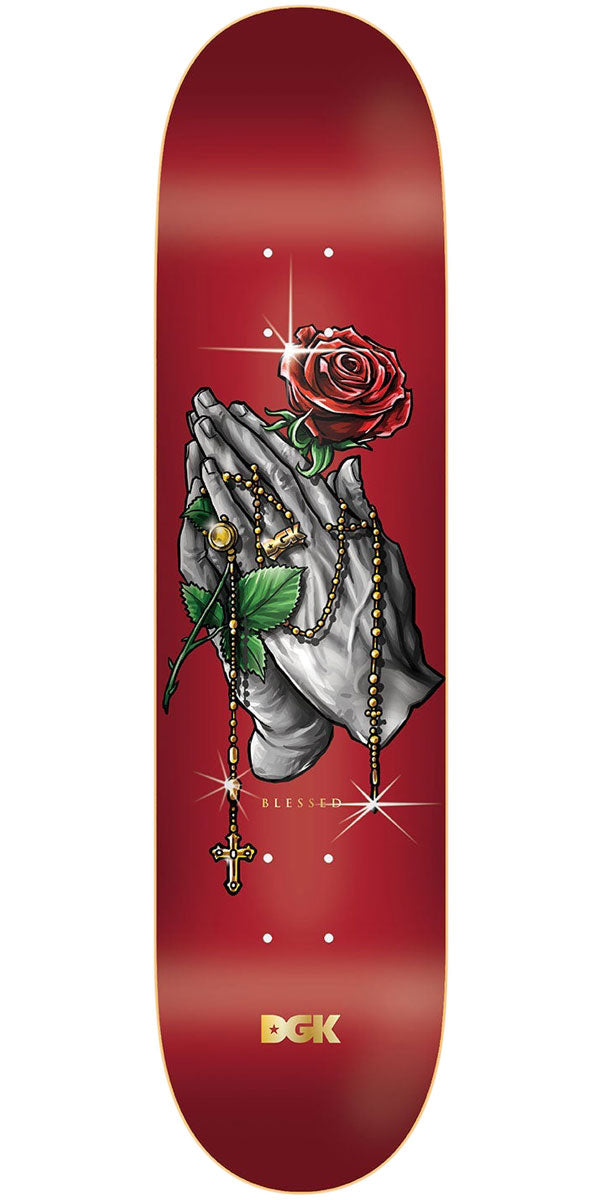 DGK Blessed Lenticular Skateboard Complete - Red - 8.00