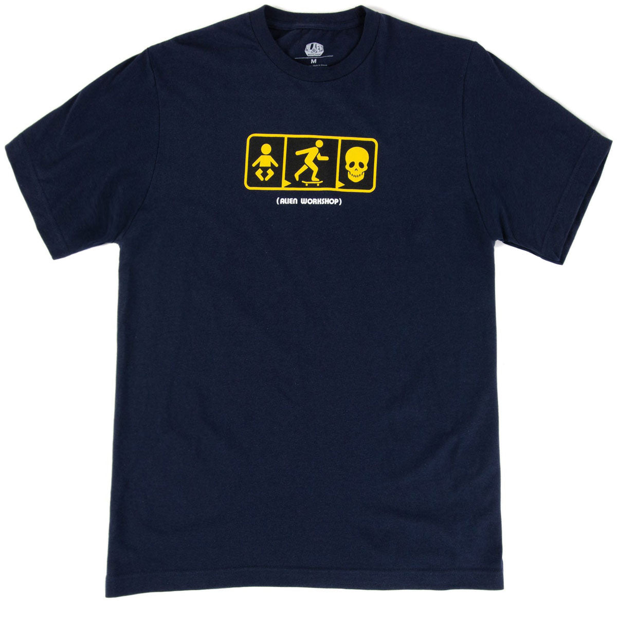 Alien Workshop Birth Life Death T-Shirt - Navy image 1