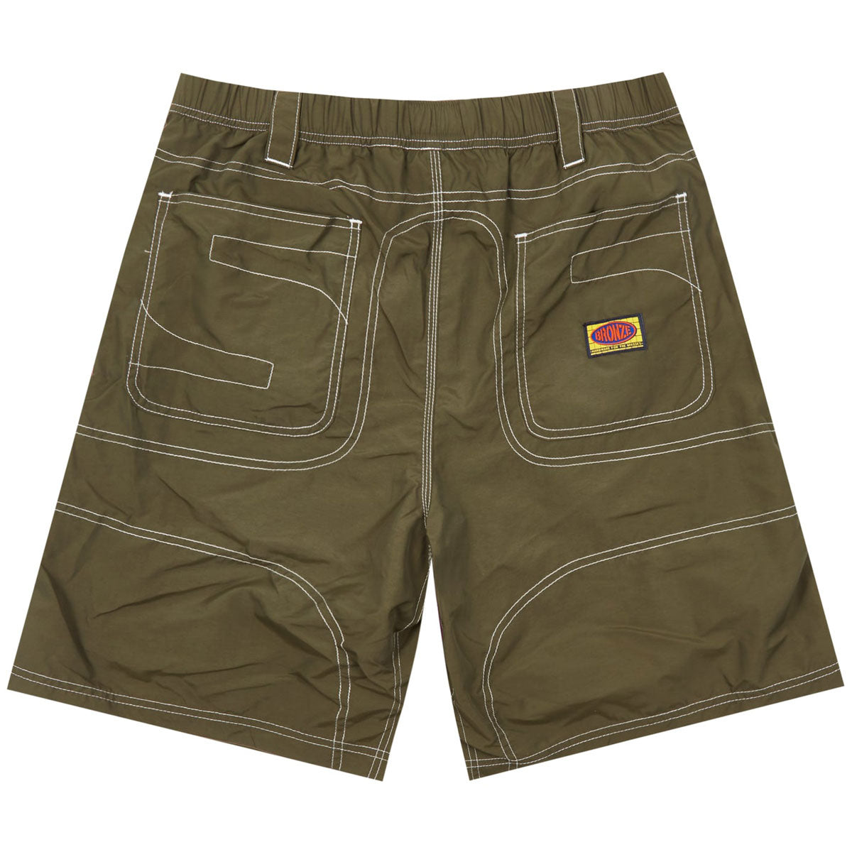 Bronze 56k Double Knee Shorts - Olive image 2