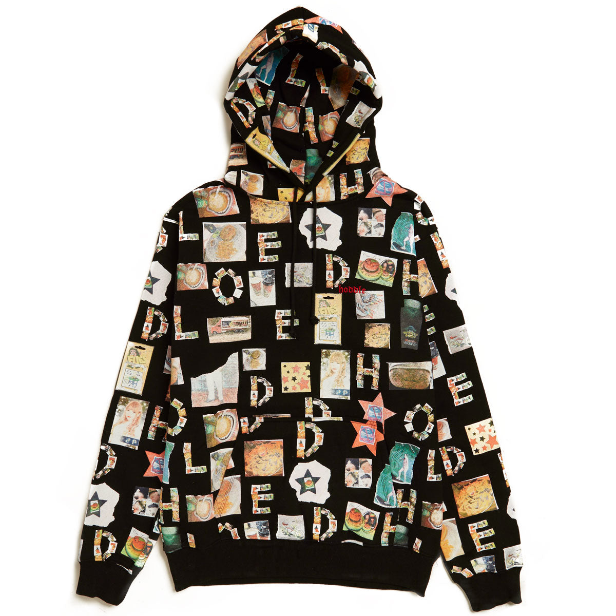 Hoddle Scrap Book Hoodie - Black image 1