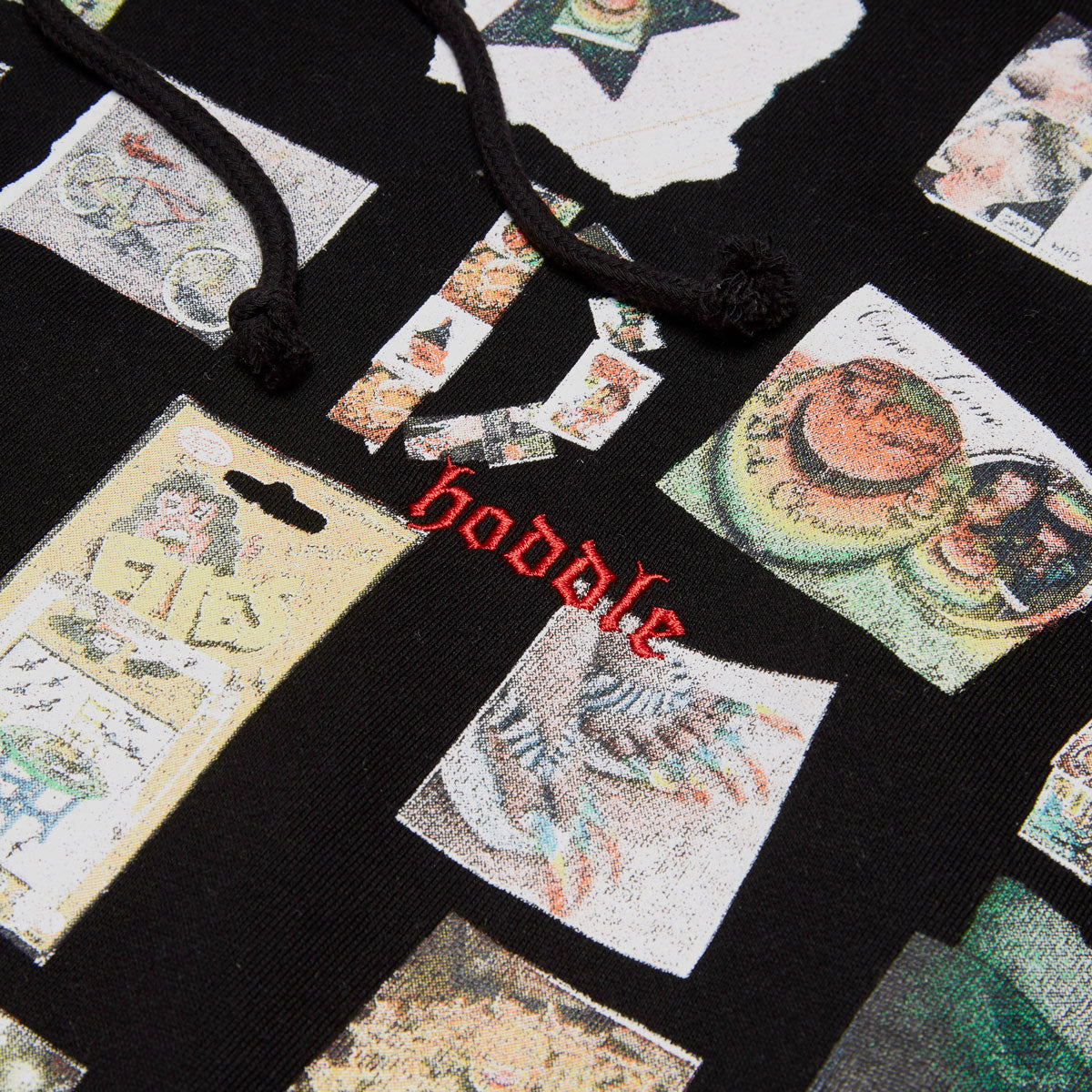 Hoddle Scrap Book Hoodie - Black image 3