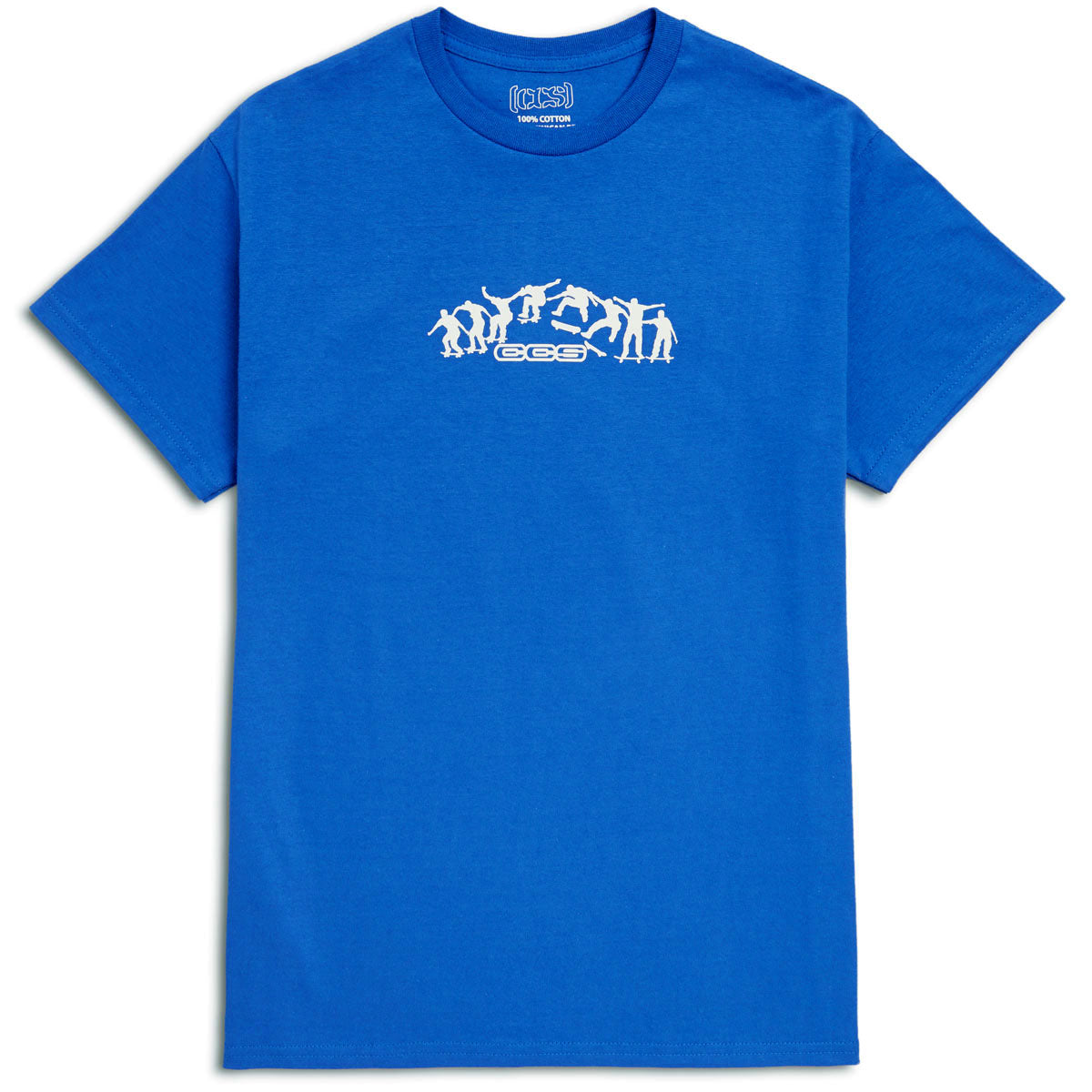 CCS Kickflip Logo TShirt Blue/White