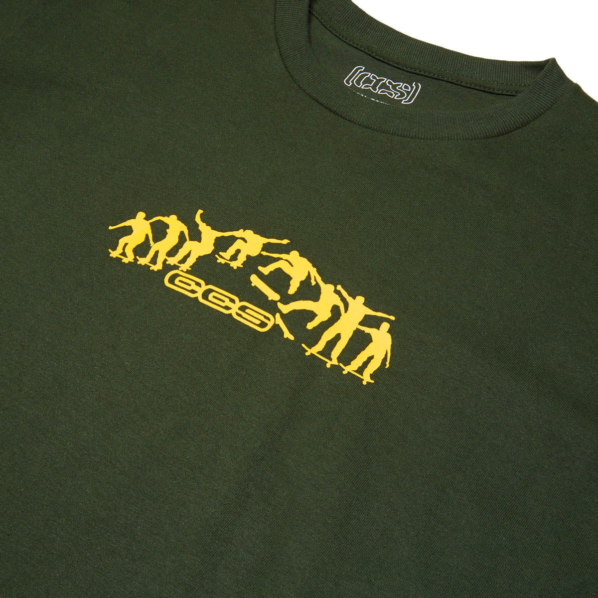 CCS Kickflip Logo T-Shirt - Forest/Yellow image 2