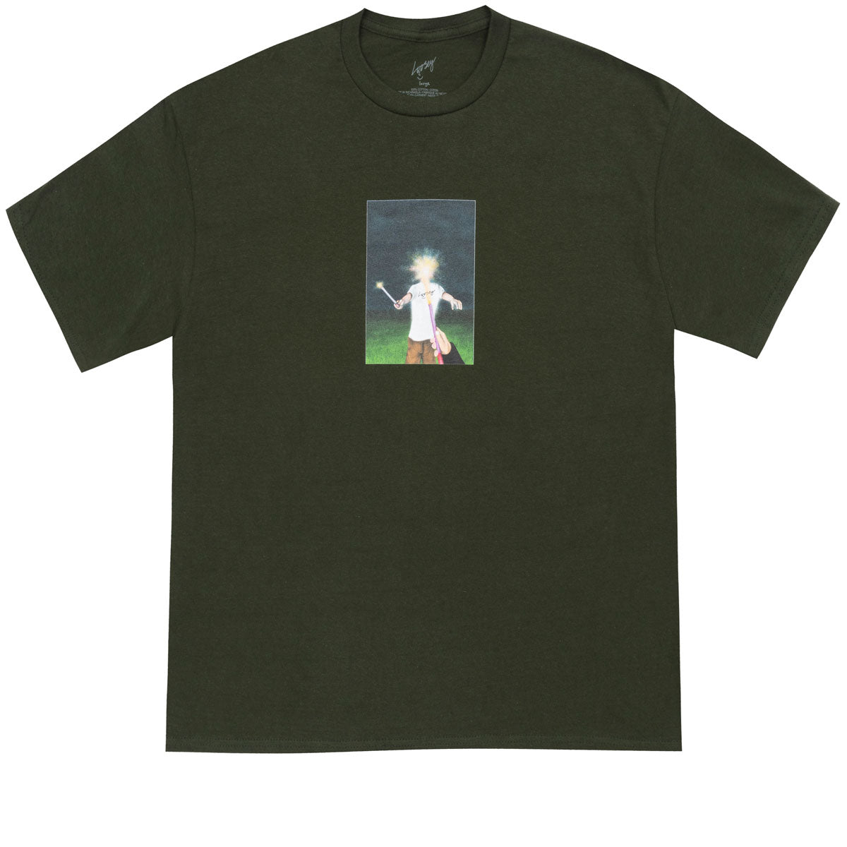 Loosey Fire Work T-Shirt - Green image 1