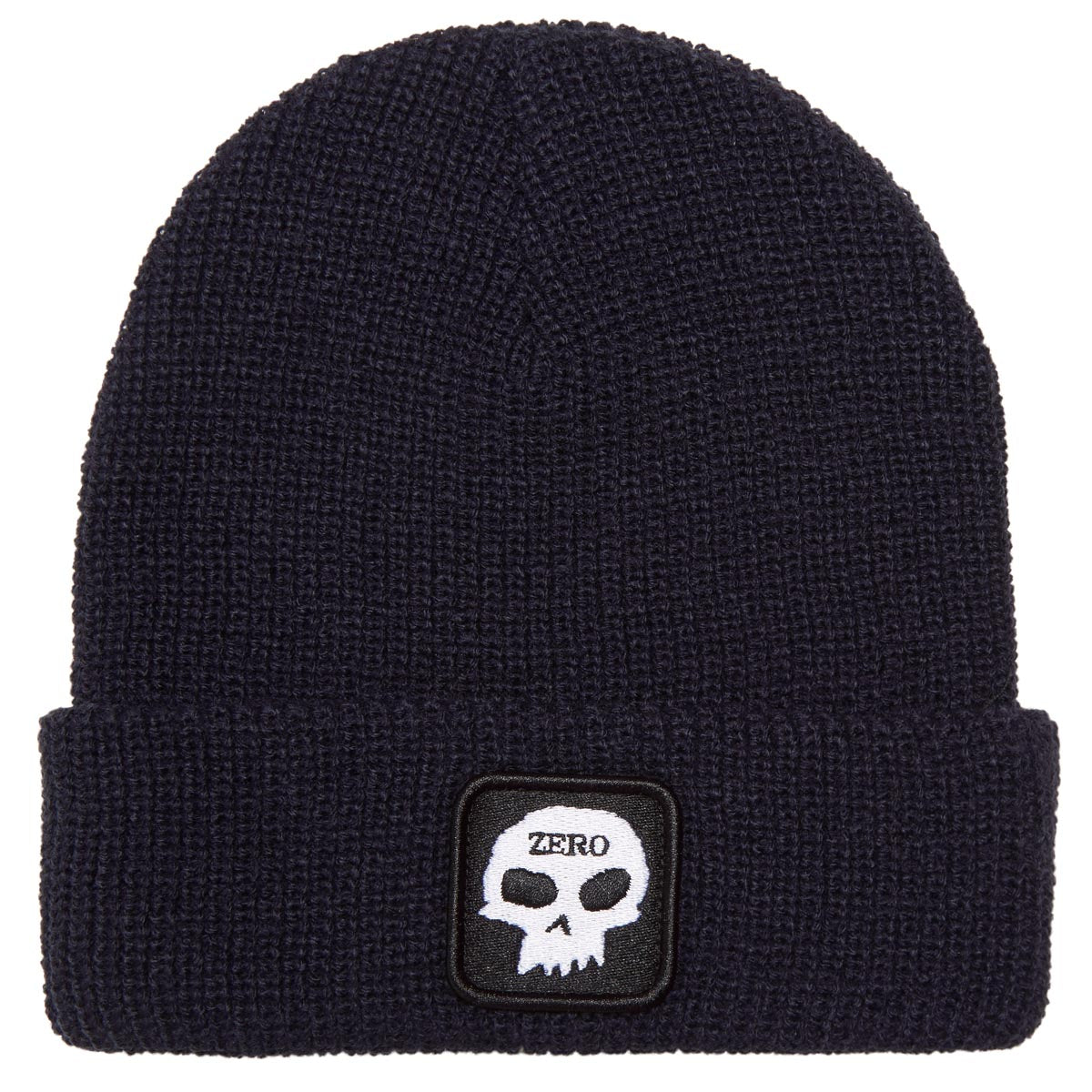 Zero Single Skull Patch Beanie - Navy image 1