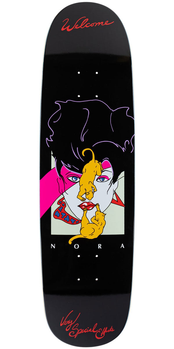 Welcome Special Effects Nora Pro Model On A Sphynx Skateboard Deck - Black - 8.80