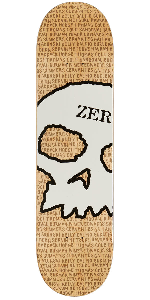 Zero Team Skull Skateboard Deck - 8.25" – CCS