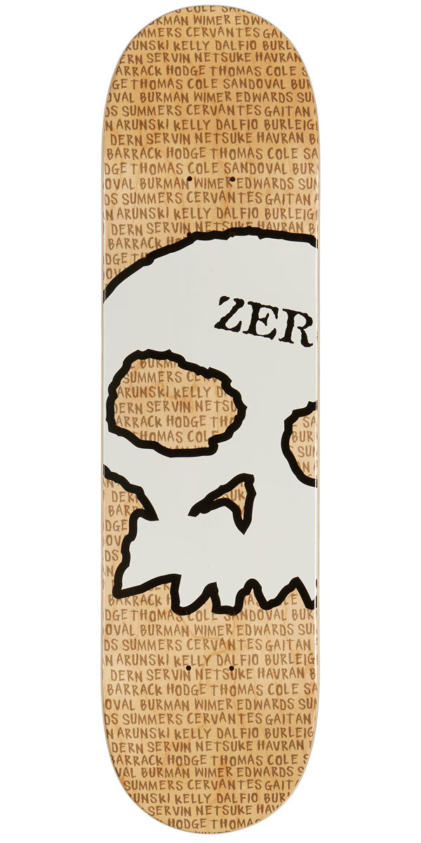 Zero Team Skull Skateboard Deck - 8.25