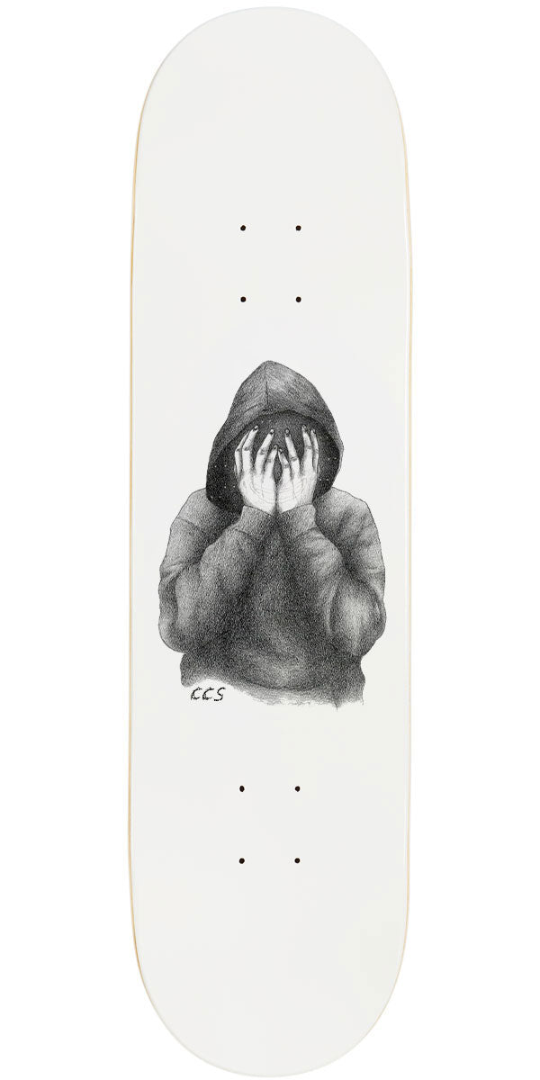 CCS Smile on The Surface Skateboard Deck - White - 7.75