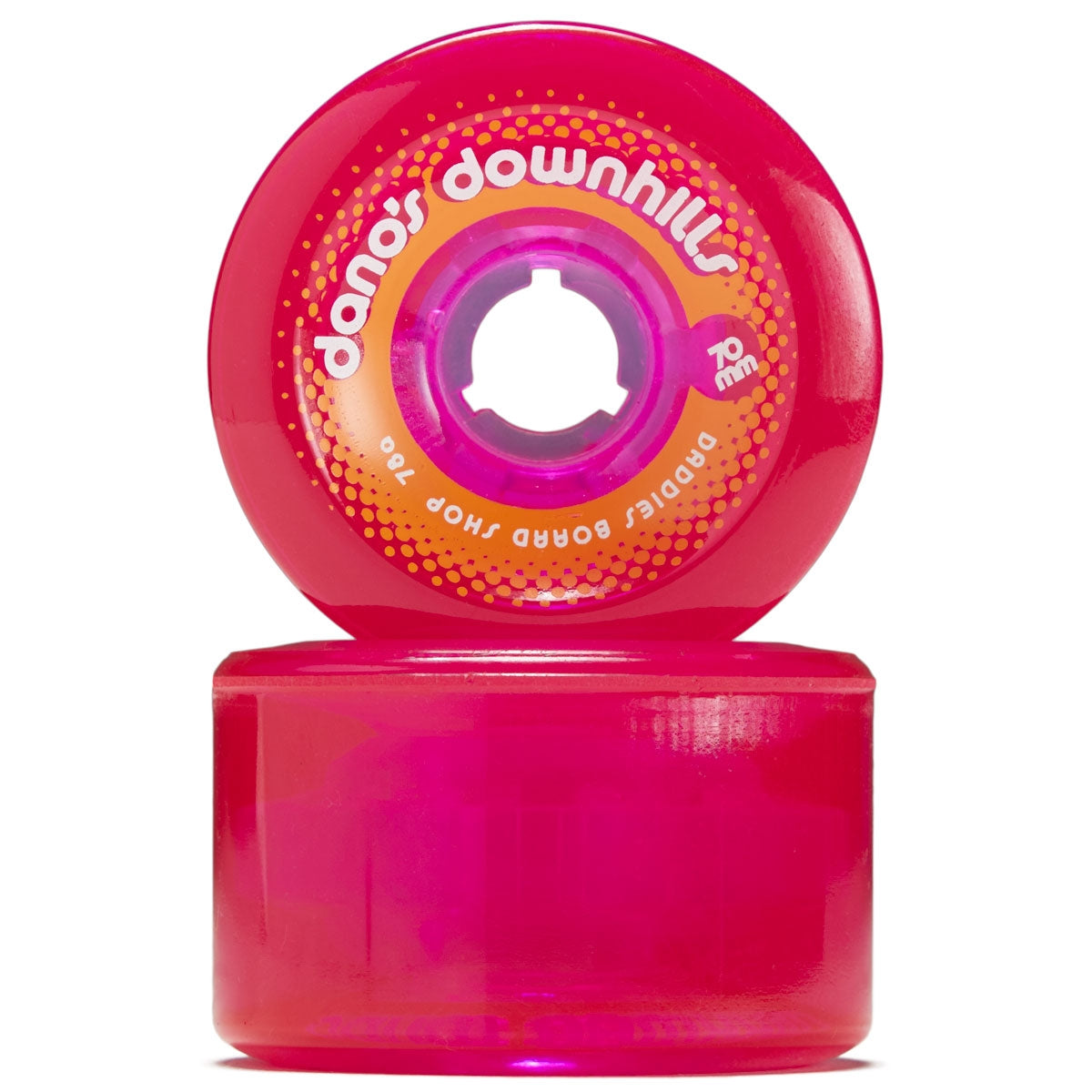 Dano's Downhills Longboard Wheels 70mm - 78a Pink image 2