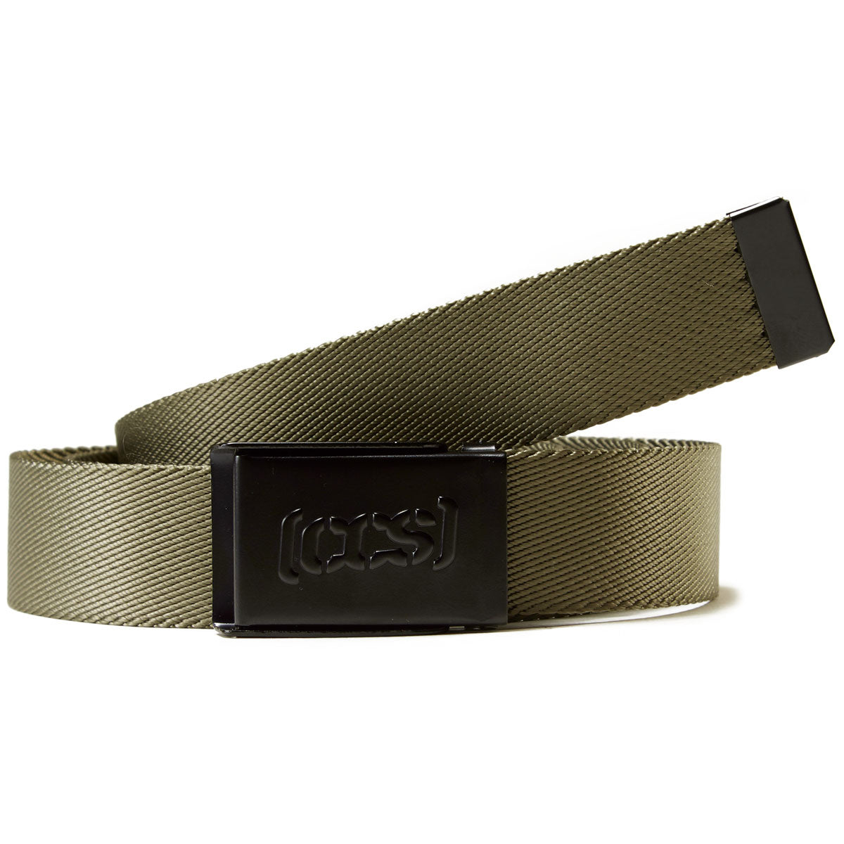 CCS Black Logo Buckle Belt - Olive image 1