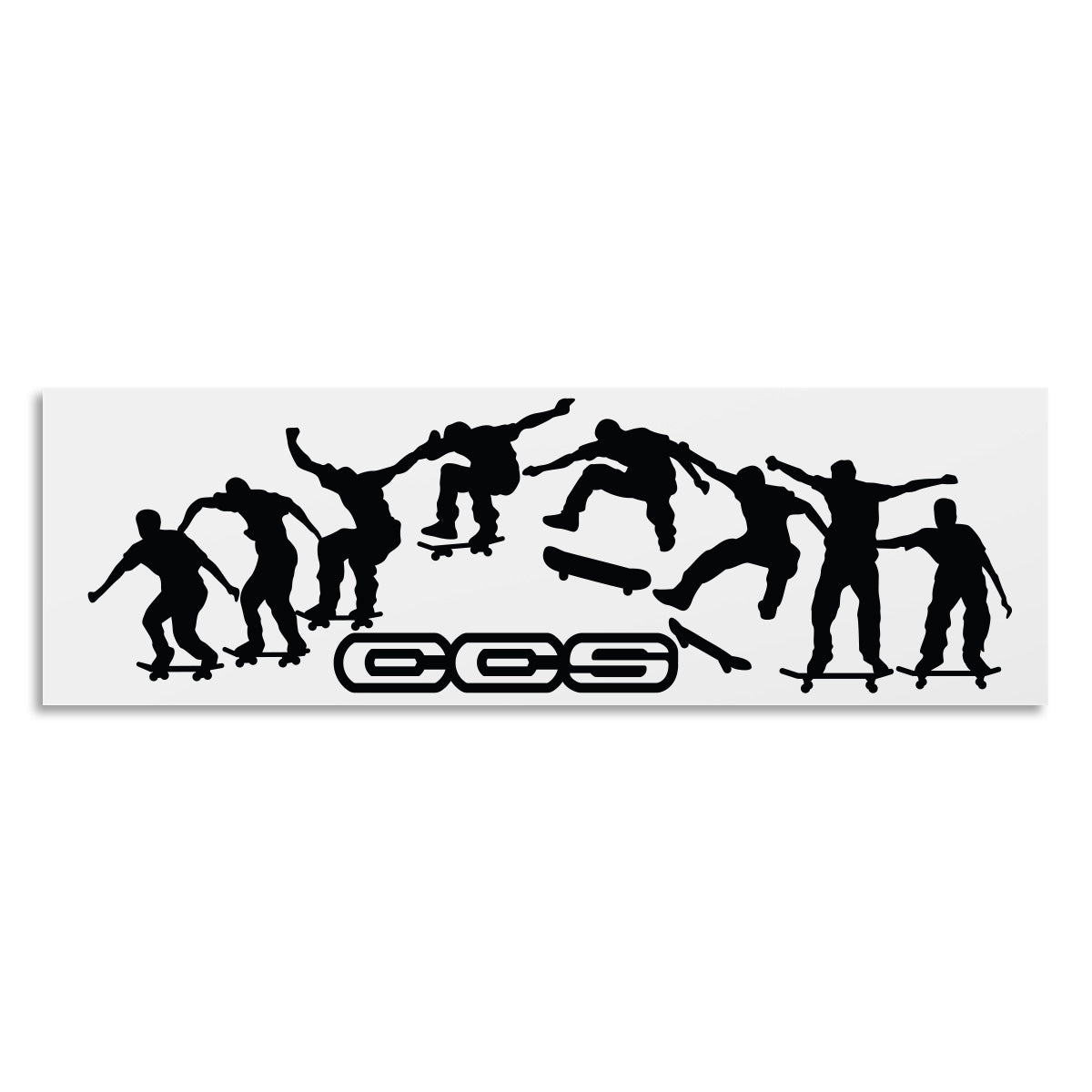 CCS Kickflip Sticker - White/Black image 1