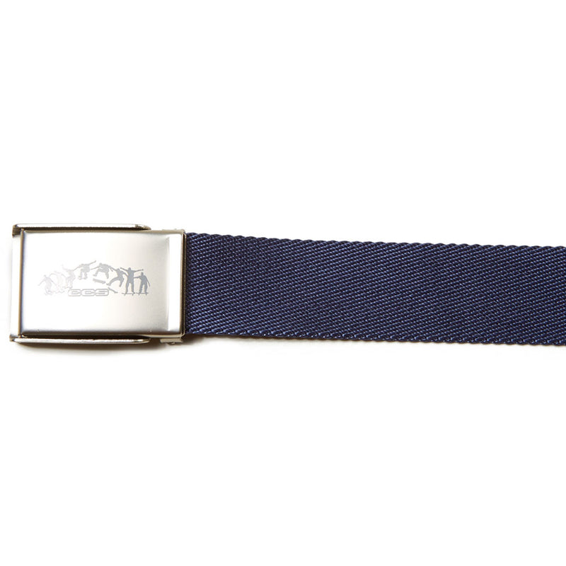 CCS Silver Kickflip Buckle Belt - Navy