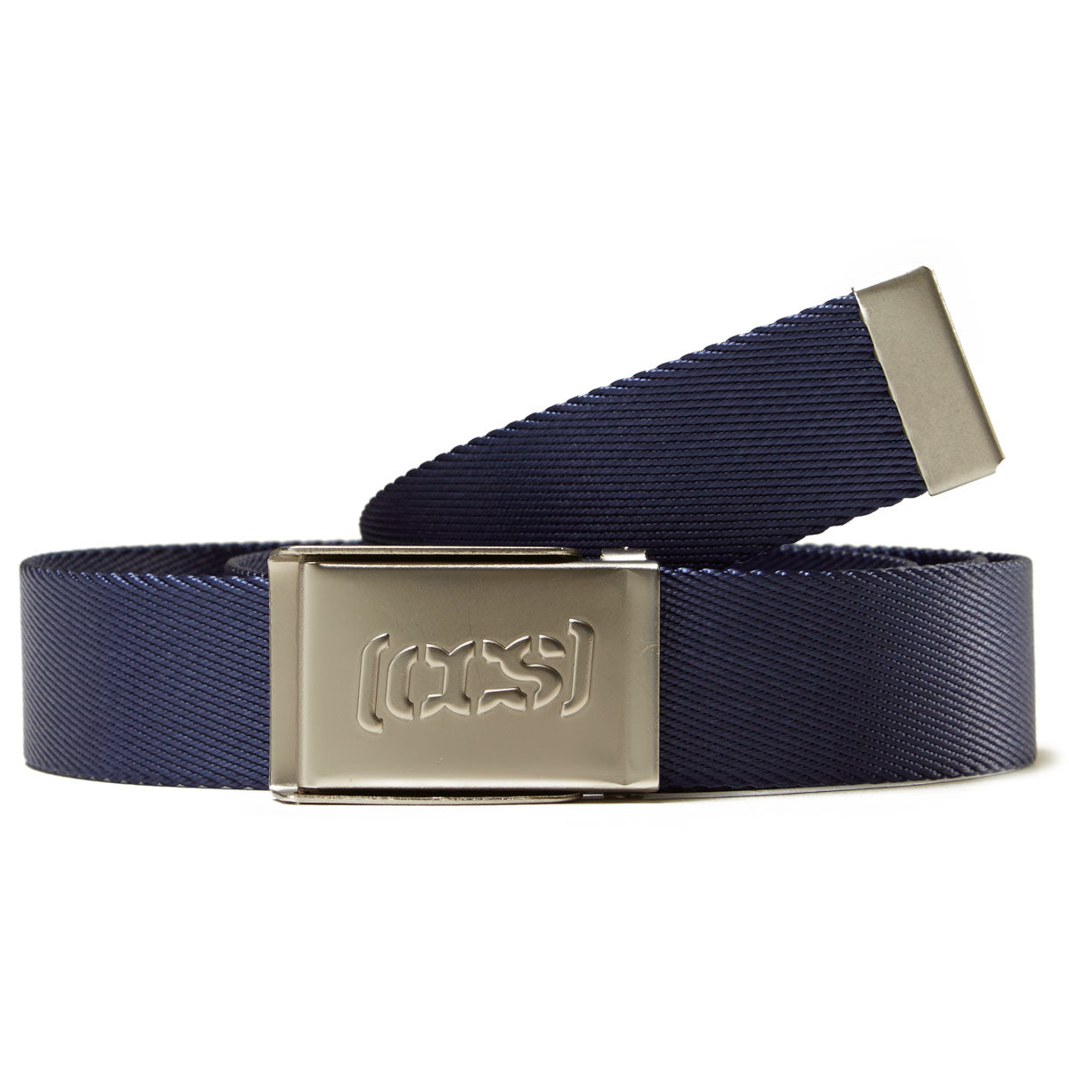 CCS Silver Logo Buckle Belt - Navy image 1