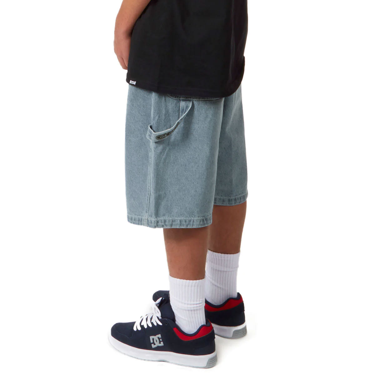 CCS Hammer Loop Jean Shorts - Bleach Wash image 4