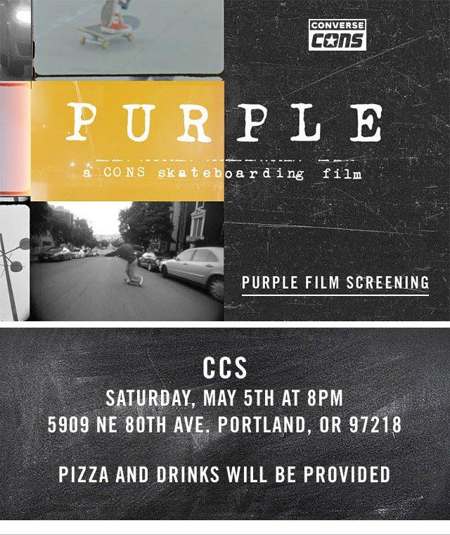 CCS CONS Purple Premiere Saturday 5/