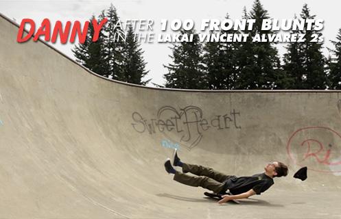 100 Kickflips (FS Blunt Edition) In The Lakai Vincent 2