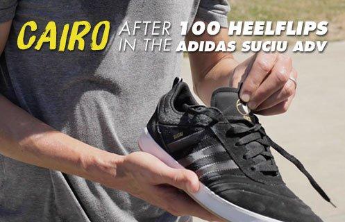 100 Kickflips (Heelflip Edition) In The Adidas Suciu Shoes