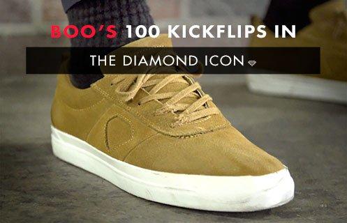 100 Kickflips In The Diamond Icon By Boo Johnson