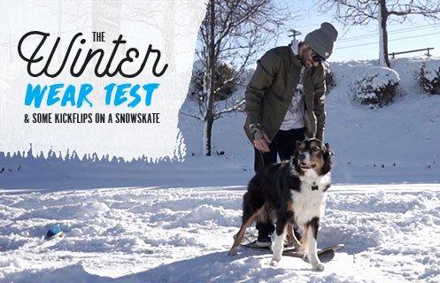 100 Kickflips On A Snowskate (Fail) and Winter Wear Test
