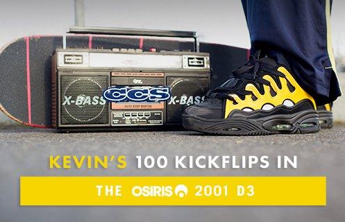 100 Kickflips In The Osiris D3