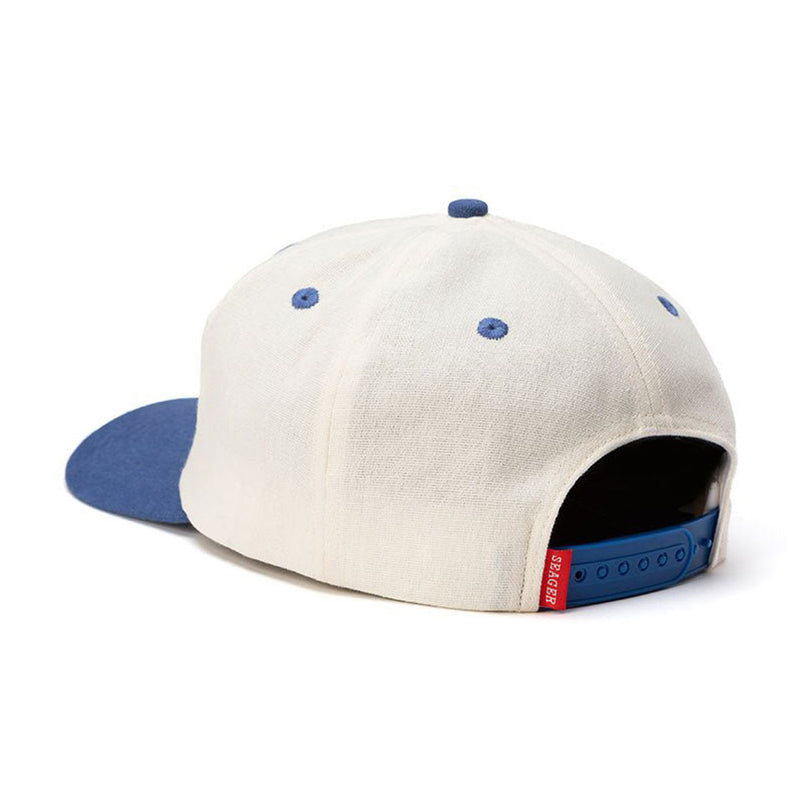 Seager Uncle Bill Snapback Hat - Cream/Blue