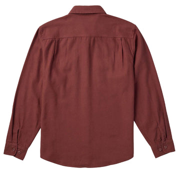 Seager Calico Flannel Solid Shirt - Red Rock