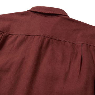 Seager Calico Flannel Solid Shirt - Red Rock