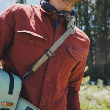 Seager Calico Flannel Solid Shirt - Red Rock