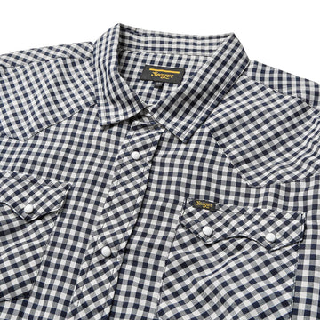 Seager Sawtoof Long Sleeve Shirt - Blue Check