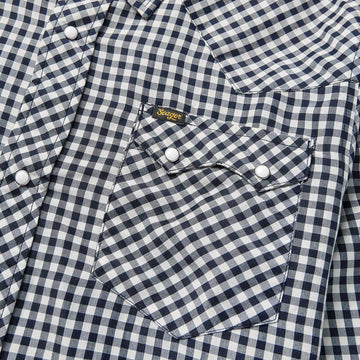 Seager Sawtoof Long Sleeve Shirt - Blue Check