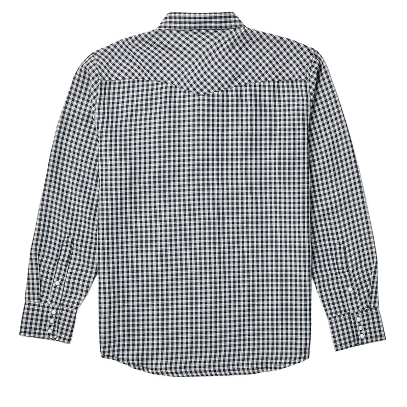 Seager Sawtoof Long Sleeve Shirt - Blue Check