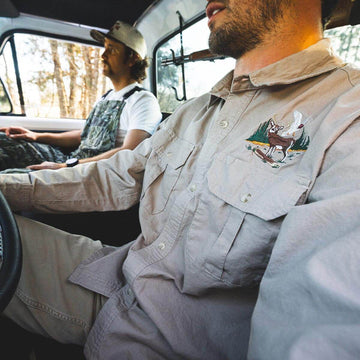 Seager Chief Long Sleeve Over Shirt - Cement