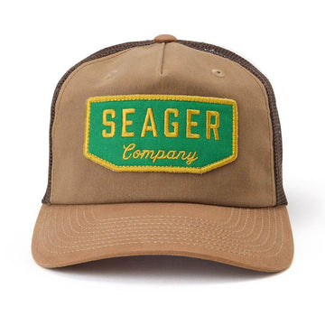 Seager Wilson Trucker Snapback Hat - Tan Waxed Canvas