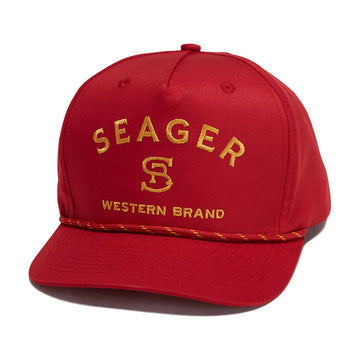 Seager Branded Snapback Hat - Maroon