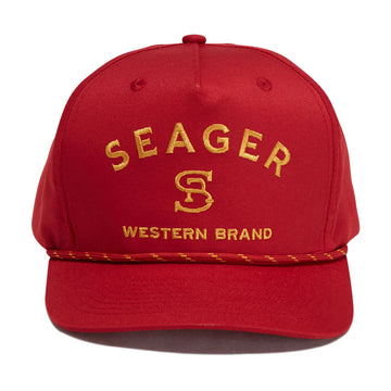 Seager Branded Snapback Hat - Maroon