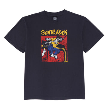 Thrasher Skate Rock Vol II Vintage T-Shirt - Navy